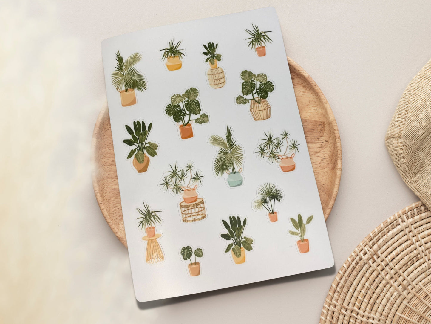 House Plant Sticker Sheet, Plant Stickers for Journaling, Crazy Plant Lady, Botanical Sticker, Sticker Sheet, Gifts for Women, Bible Verse