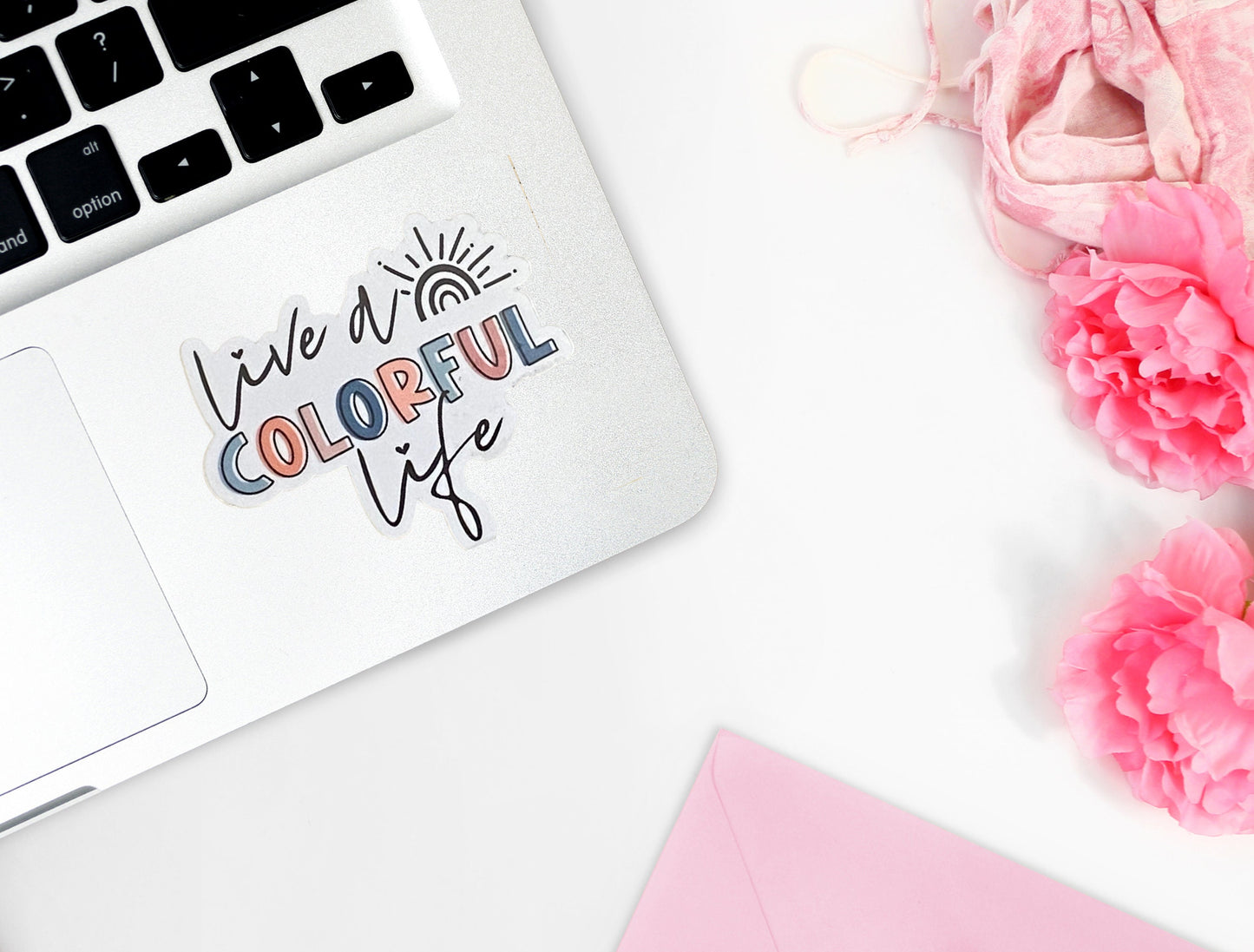 Live a Colorful Life, Bible Verse, Inspirational Decal, Waterproof Sticker, Trending Now, Bible Journaling, Quotes about Life, Canva Quotes
