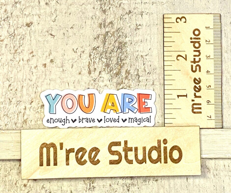 You Are, Bible Verse Gift For Women, Inspirational Decal, Waterproof Sticker, Trending Now, Bible Journaling, Quotes about Life, Canva Quote