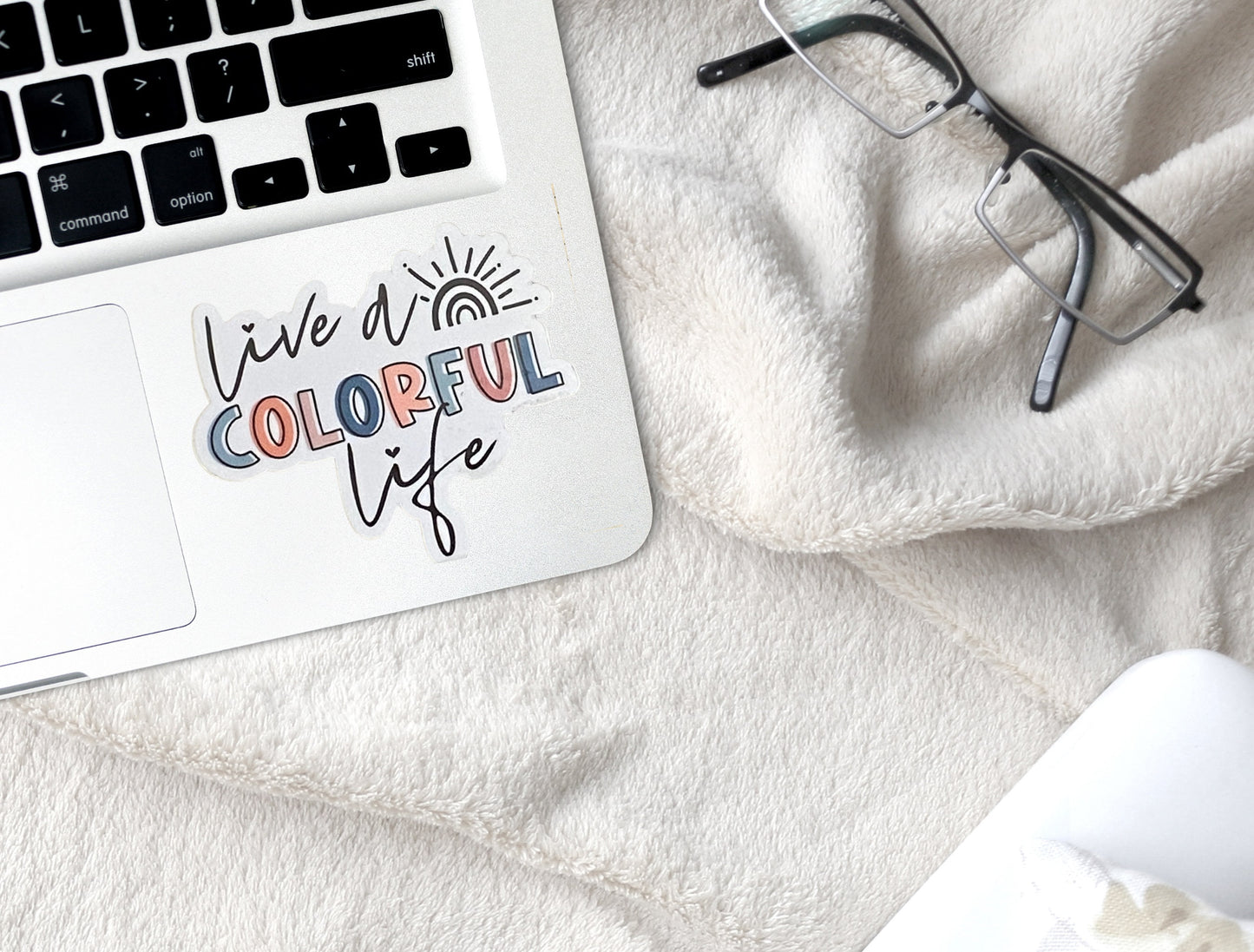 Live a Colorful Life, Bible Verse, Inspirational Decal, Waterproof Sticker, Trending Now, Bible Journaling, Quotes about Life, Canva Quotes