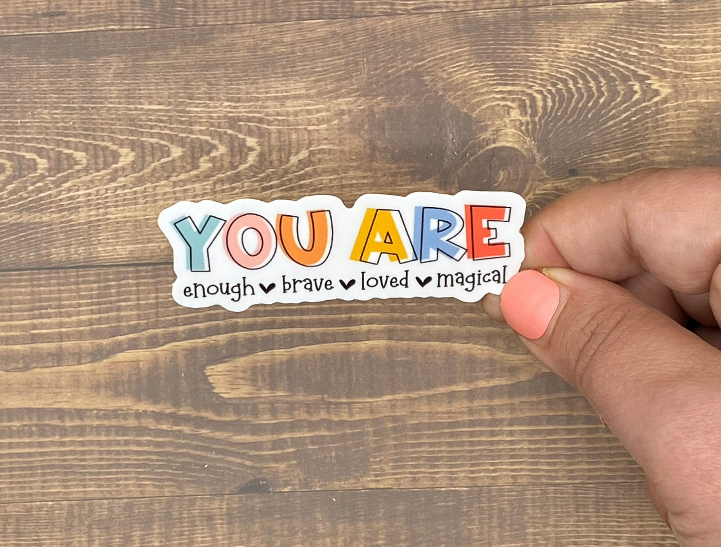 You Are, Bible Verse Gift For Women, Inspirational Decal, Waterproof Sticker, Trending Now, Bible Journaling, Quotes about Life, Canva Quote