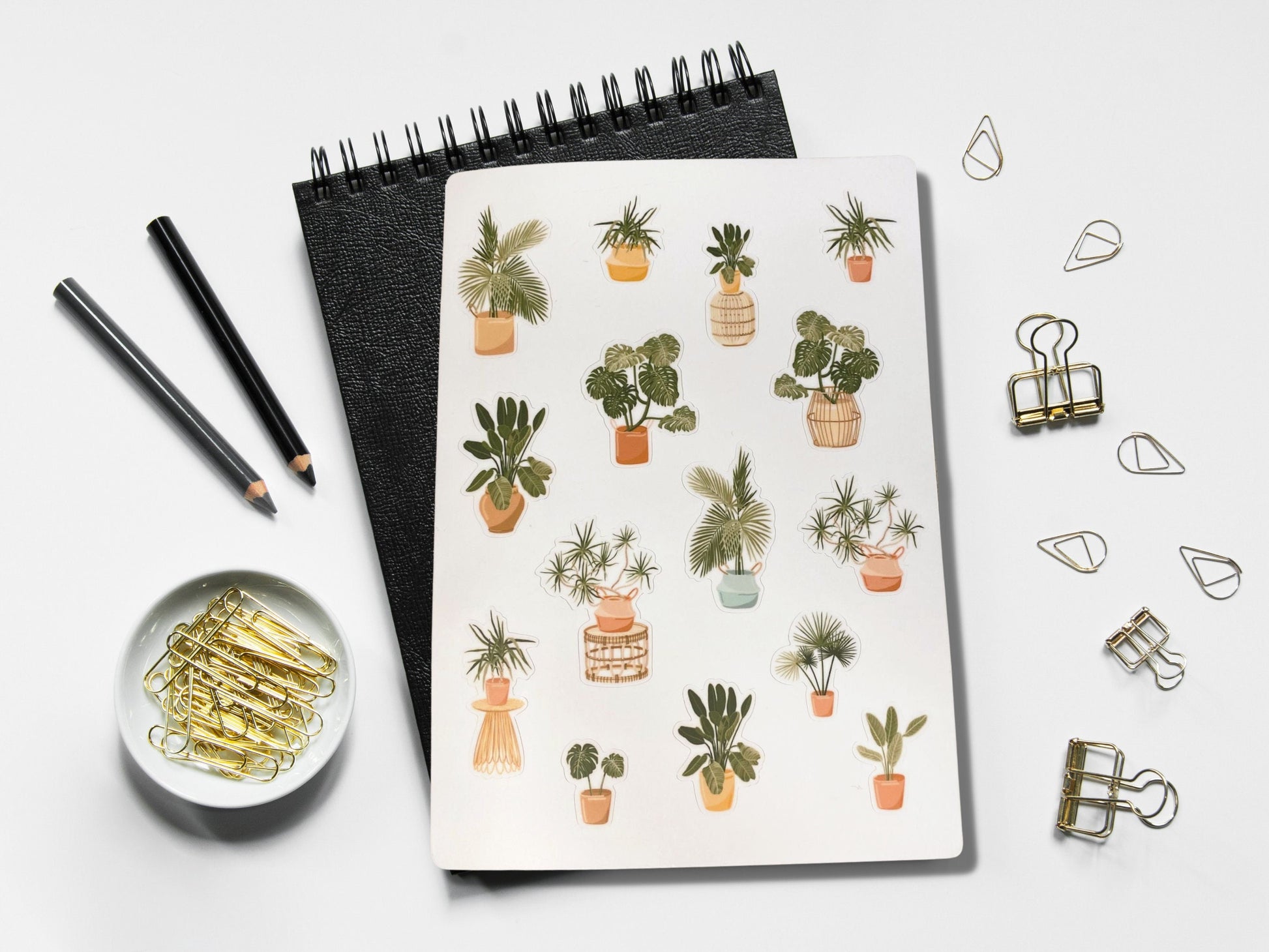 house plant stickers House Plant Sticker Sheet, Plant Stickers for Journaling, Crazy Plant – M'ree Studio